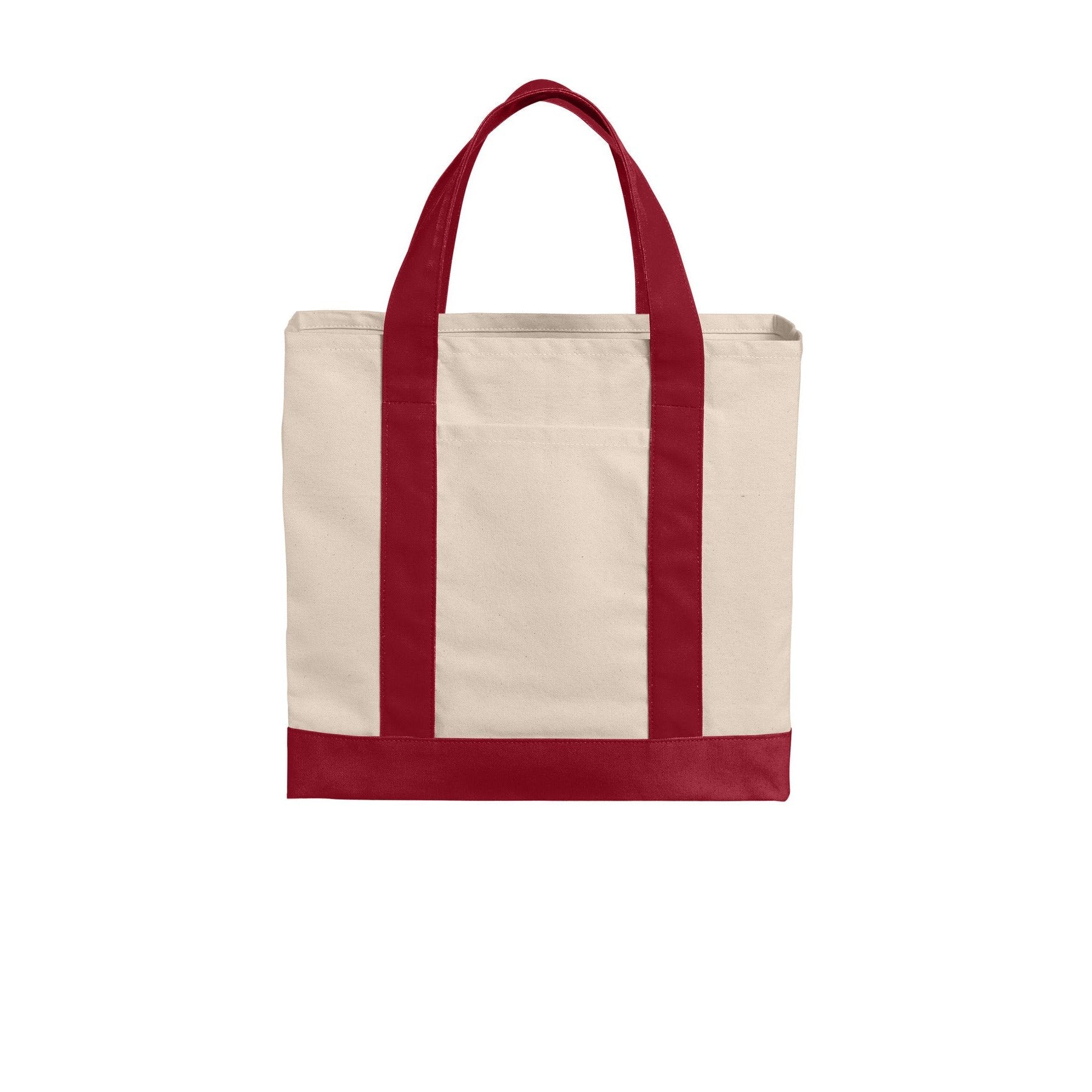 Port Authority-Port Authority® Cotton Canvas Two-Tone Tote BG429-MedTech-2